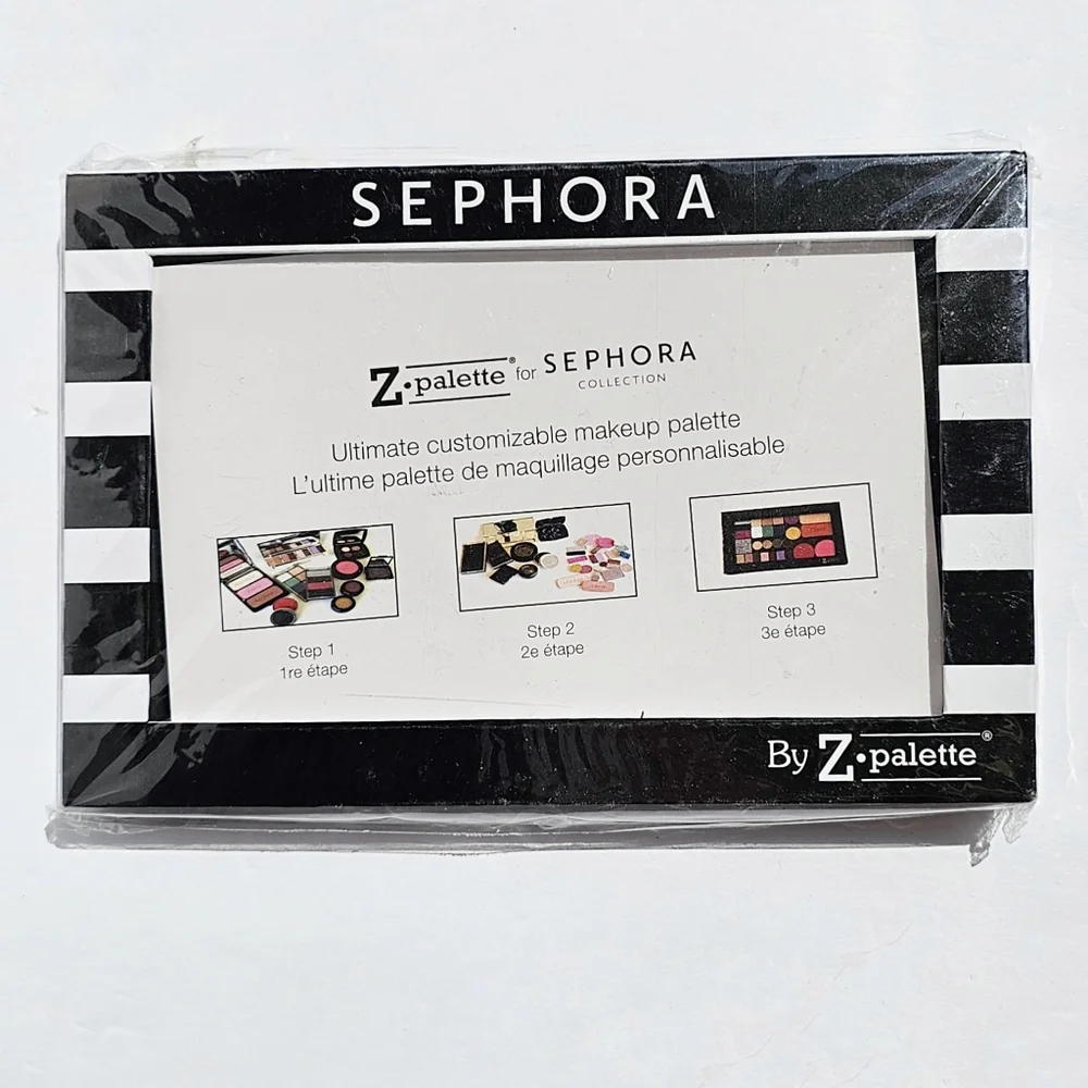 New SEPHORA Striped Z Palette Dome Large Customizable Makeup Case 8